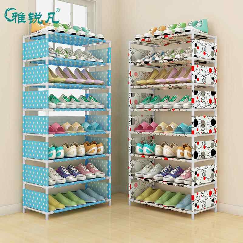鞋架多层简易家用防尘组装布艺经济型寝室宿舍小鞋架子多功能鞋架