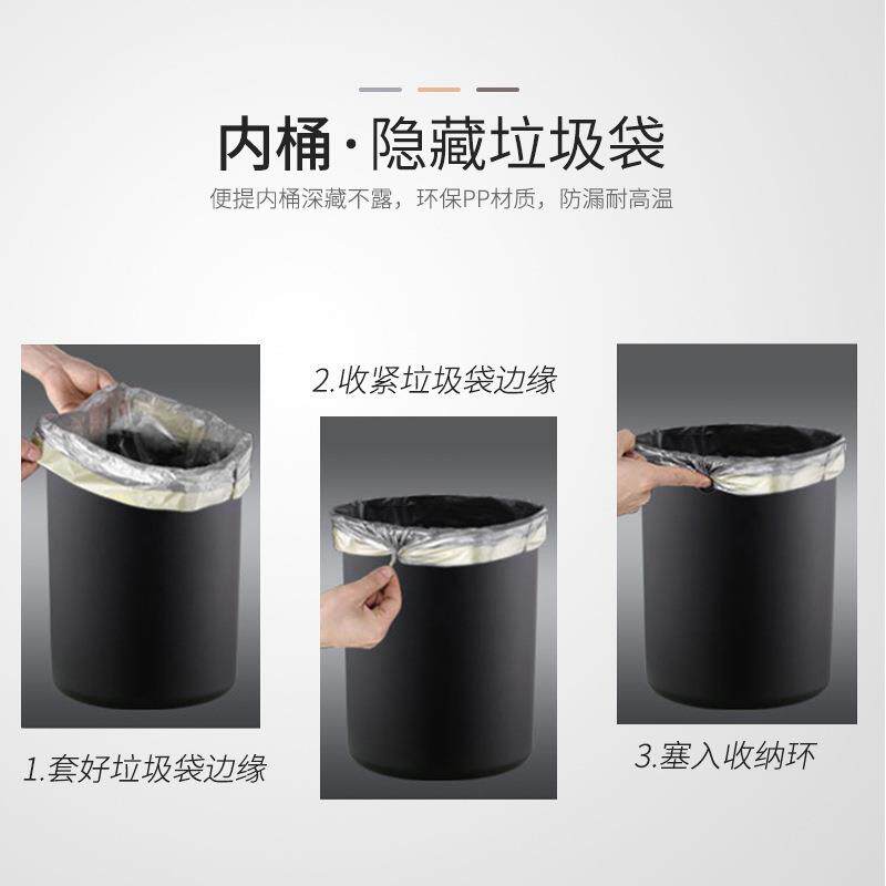 全动智能感应式垃圾桶不锈钢家用自防客厅水带盖收纳拉圾筒容1zj5