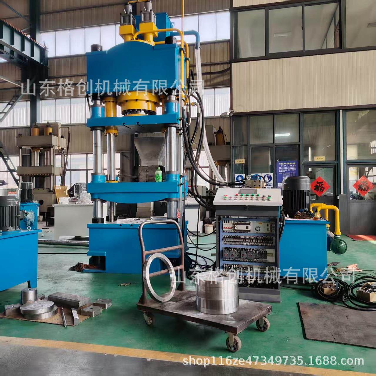 400吨盐块机四梁四柱液压机粉末成型液压机压块机
