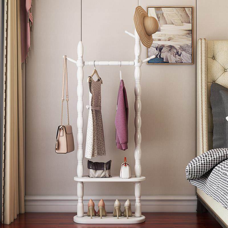 正品木衣帽架多功能服架衣子落地挂架卧室置物架韩式实家衣用衣架