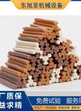双色宠物狗咬胶加工机器 狗狗磨牙棒生产线 夹心狗咬胶生产设备