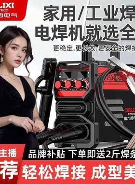 电250携电焊机315便工WOR业级双电气压大功率手工新手全套工厂焊