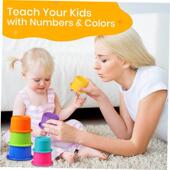 8个叠杯宝宝玩具教育杯套装 叠叠