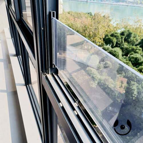 道格斯隐形透明窗户防护栏高层儿童防坠网内外平开 免打孔安装