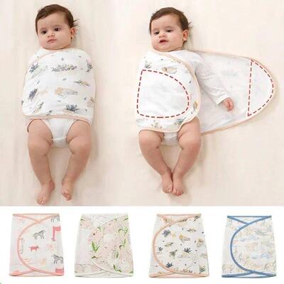 Baby Swaddle Blanket 0-6 Months Strap Protect Belly Baby Sle