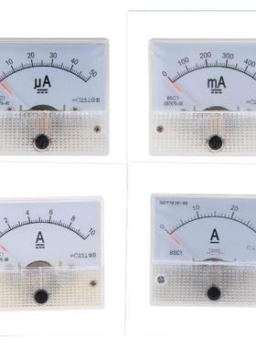指针式直流电流表85C1-100uA500mA30mA1A2A3A5A10A20A50A机械仪表