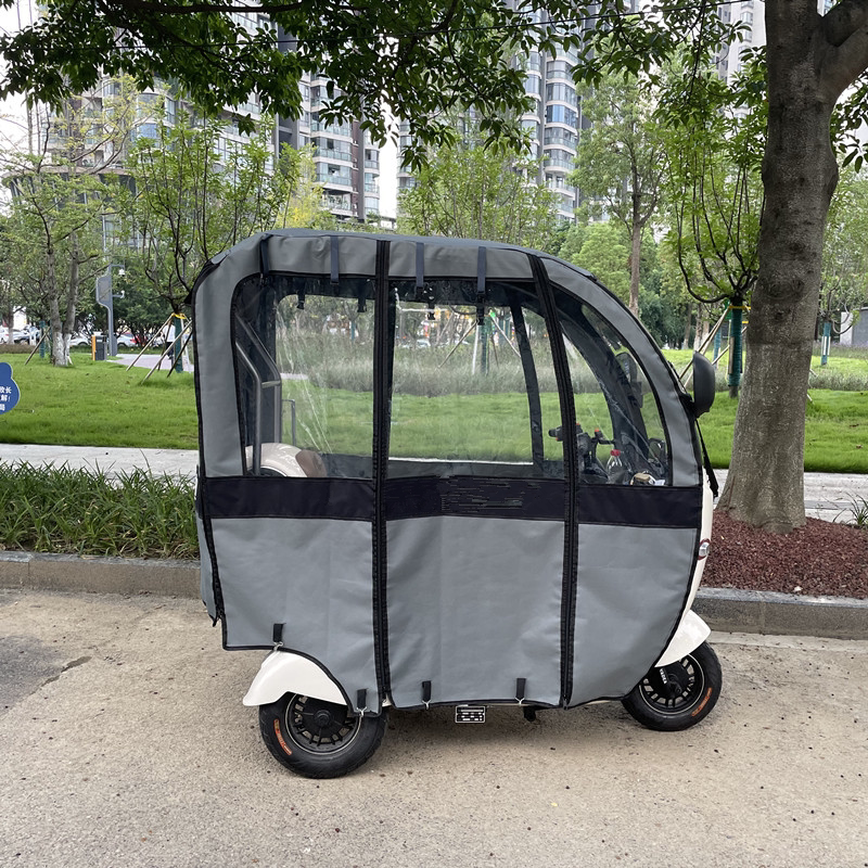 适用于雅迪冠能A80雨帘台铃N3围帘三轮车一体车棚K8E蓬布防雨篷布