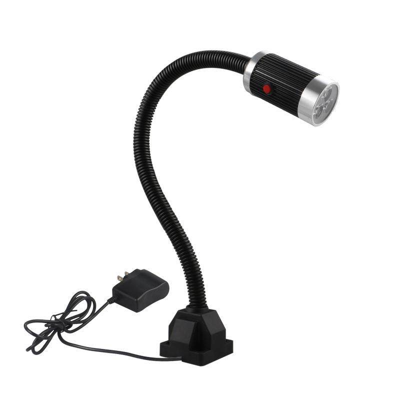 led机床灯具工作台灯9w220v工业照明灯螺丝固定座带开关车灯