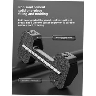 Dumbbell kettlebell training arm muscle pair of hexagonal y