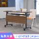 厂家直销折叠培训桌椅组合会议桌长条桌拼接桌学校移动双人侧翻桌