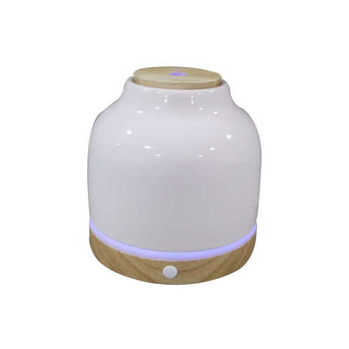 陶瓷香薰机自动喷香机卧室桌面扩香器木底座加湿器小型便携