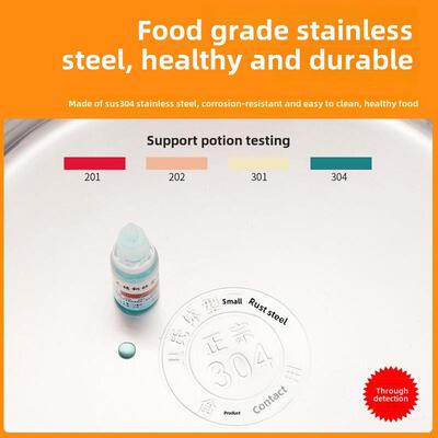 Thickened 304 stainless steel soup bucket soup pot with lid