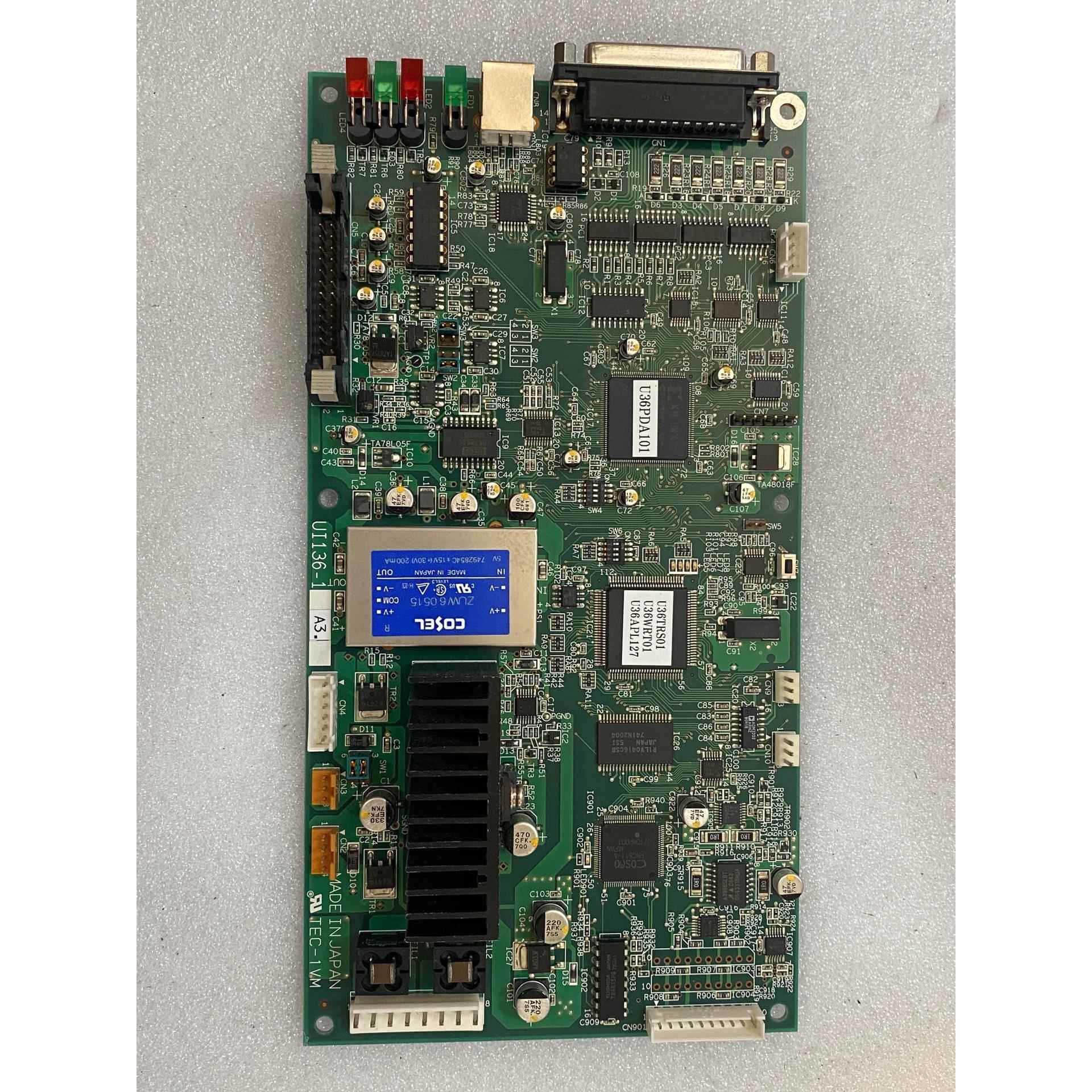 TEC-1VM控制卡UI136-103拆机实物图片，议价商品