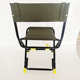 垂钓金属马扎椅户外靠背椅椅子椅炮台插折叠可钓鱼