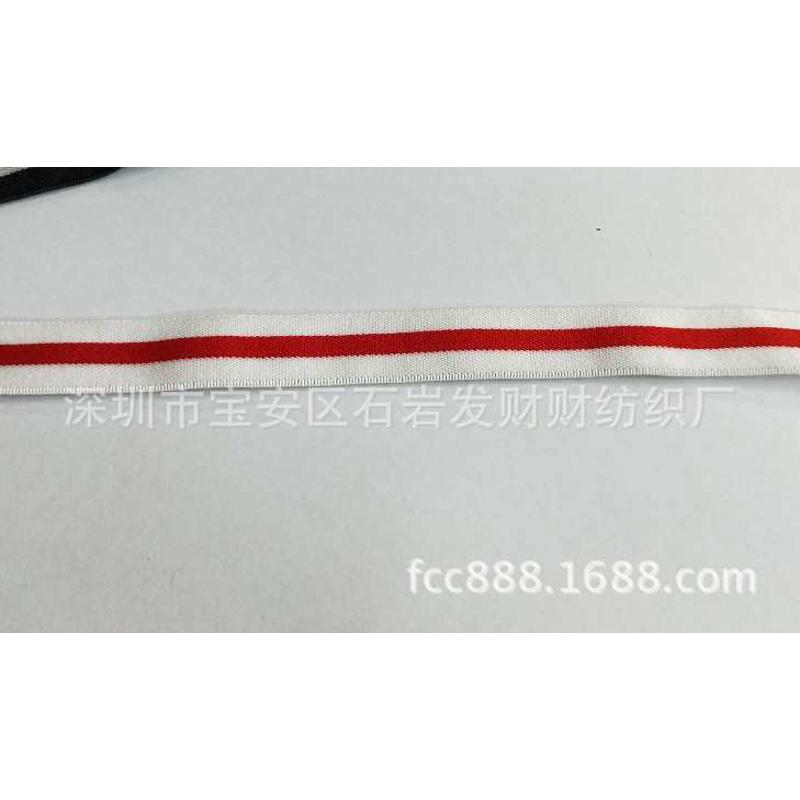品质款彩色松紧带 2CM间色像筋 无梭松紧带 弹力条纹间色厂家直销