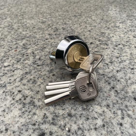 金点原子老式外装门锁芯超B级纯铜月牙防盗门锁心铁门木门锁芯