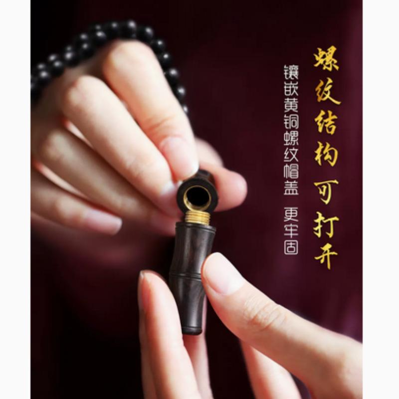 新款直销黑檀木竹节汽车挂件手工平安车挂乌木节节高升中国风车载