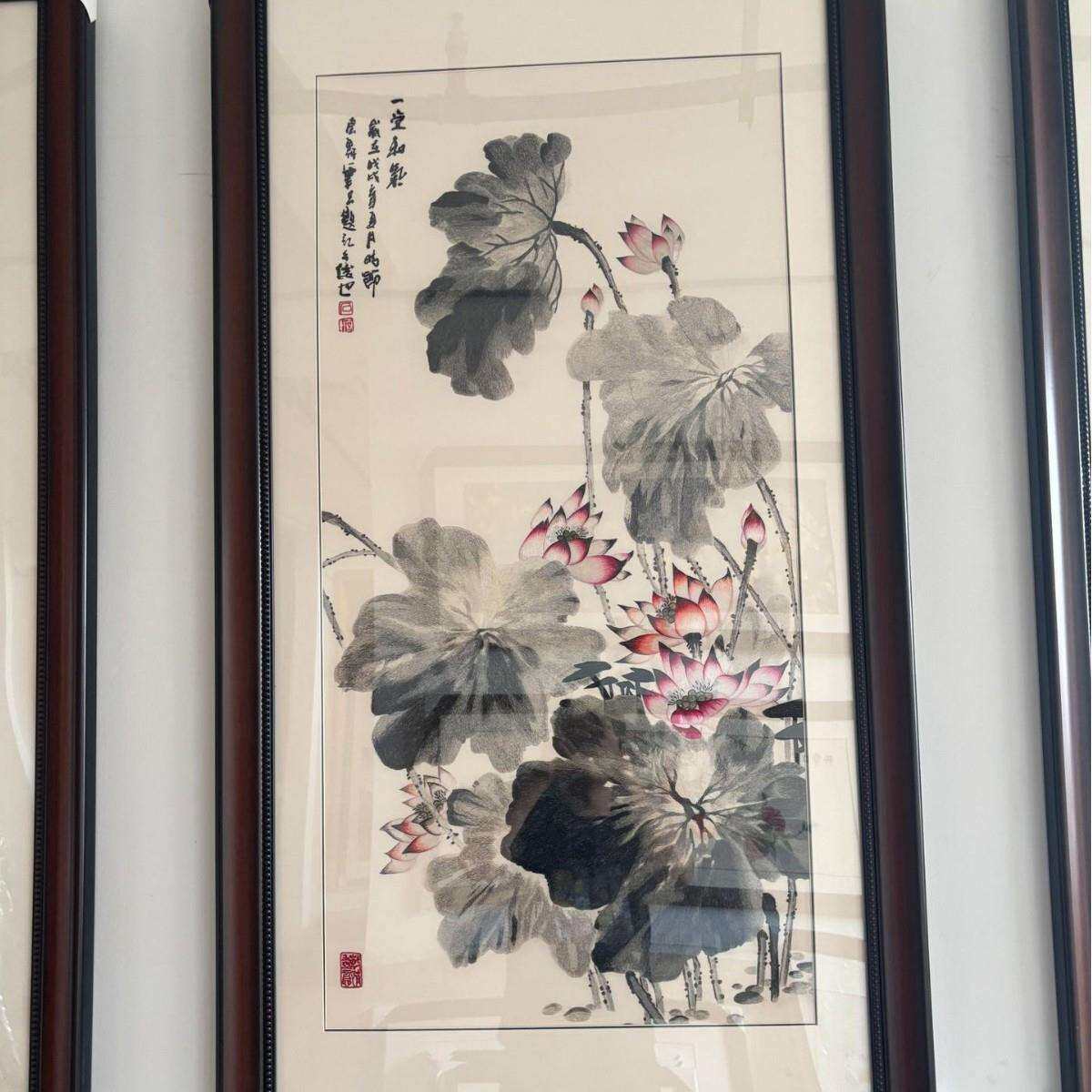 苏绣厂家纯手工刺绣山水挂画摆件高档装饰画工艺画