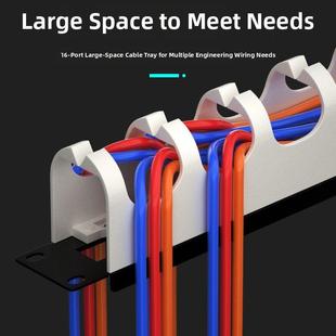 110电话配线架鱼骨理线架网线网络机柜理线器光纤1u排线器理线槽