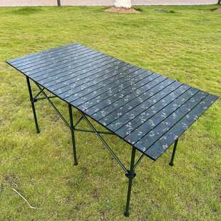 户外折叠摆摊桌子便携式 轻便野餐烧烤桌铝合金长方形蛋卷宣传桌子