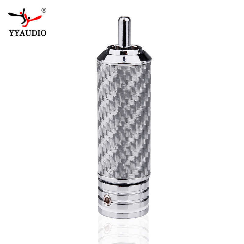 台湾杨阳 碳纤单晶铜镀铑莲花插头音频信号线RCA接头HiFi线材专用,电子/电工,音频插座,淘宝优惠券,粉丝福利购,淘宝优惠卷