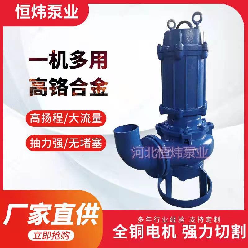 ZJQ潜水渣浆泵排污泵吸砂泵河底池塘抽沙清淤泥泵污水泵排洪涝泵