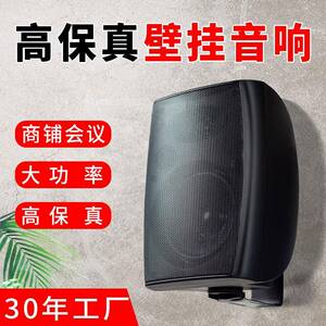 壁挂音响厂家 公共广播蓝牙定压喇叭门店超市商场会议用 壁挂音箱