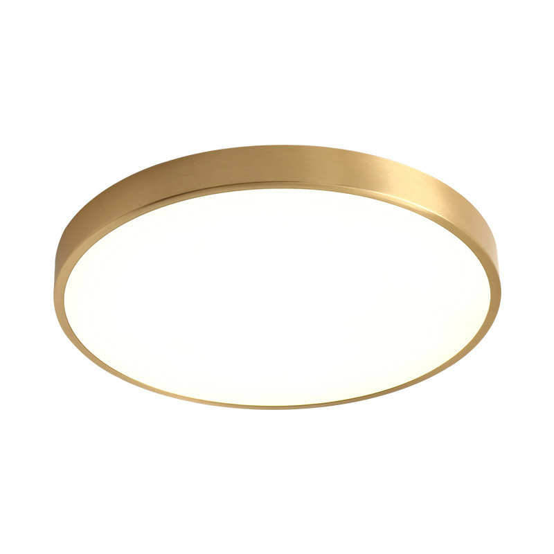 led全铜吸顶灯无频闪简约卧室灯 个性百搭儿童书房阳台卧室灯包邮