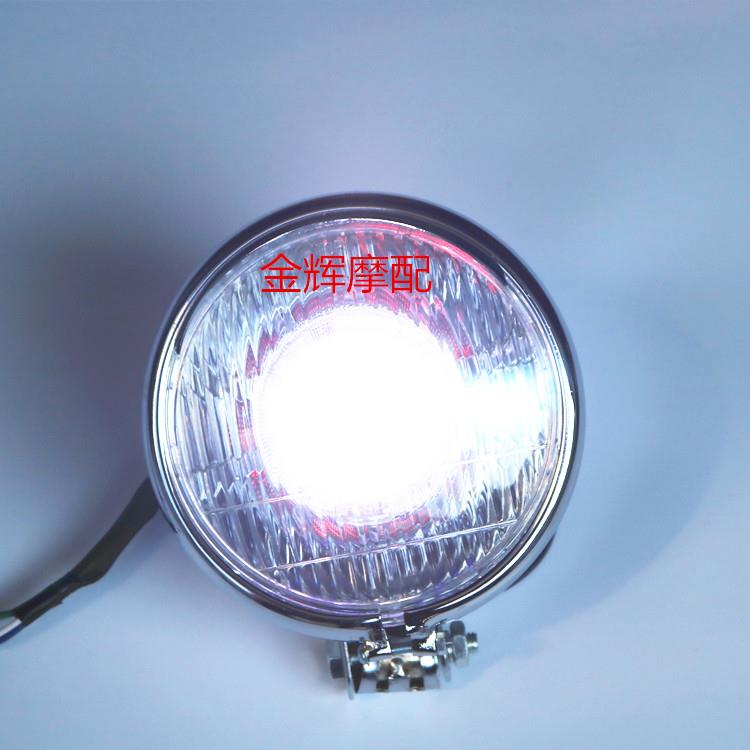 大龟鬼王电动车摩托透镜车LED大灯 全金属超亮射灯 流氓大灯15W