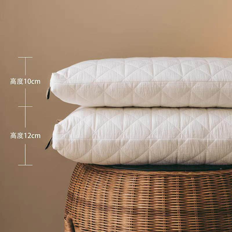 简约全棉舒压记忆枕头透气日式护颈椎助睡眠柔软慢回弹舒适酒店枕