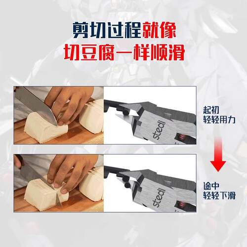 Stedi /司特力 高达模型剪钳单刃水口钳素组超薄钳子拼装工具套装