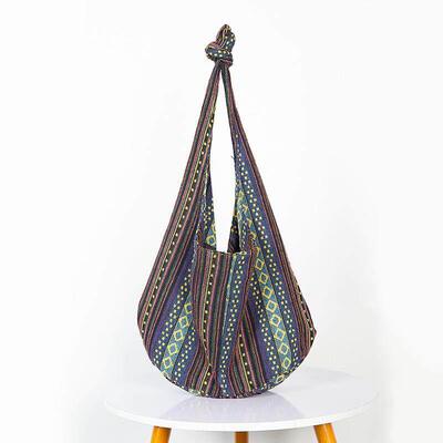 Retro National Style Crossbody Bag College Style Large Capac