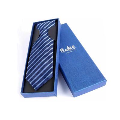 领士带男高商务装蓝色新郎MZZ结婚韩版红正色手档打条纹礼盒装