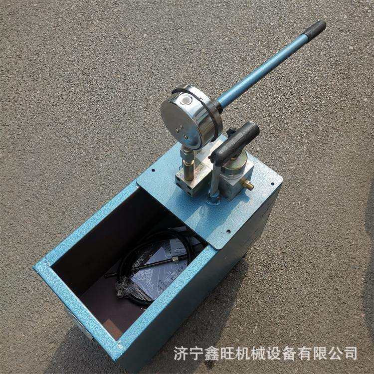 便携式40Map地暖水管测压力泵 60MPA检漏仪 双缸手动试压泵