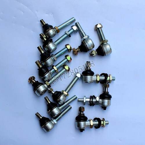 四轮沙滩车卡丁车改装配件 上摇臂球头10 12 14 16MM可调摇臂球头