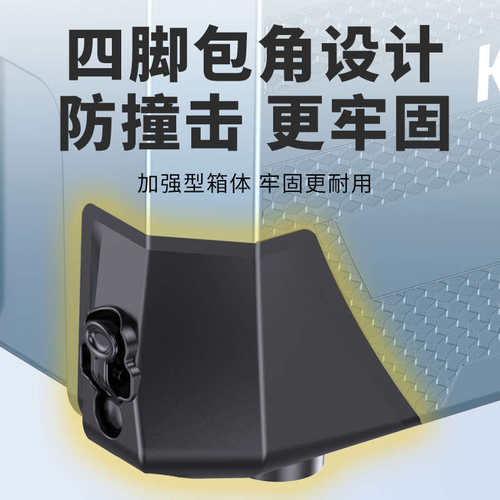 【携带轻松便捷】40升新款2023款拐角炮台钓箱多功能加厚鱼桶免by