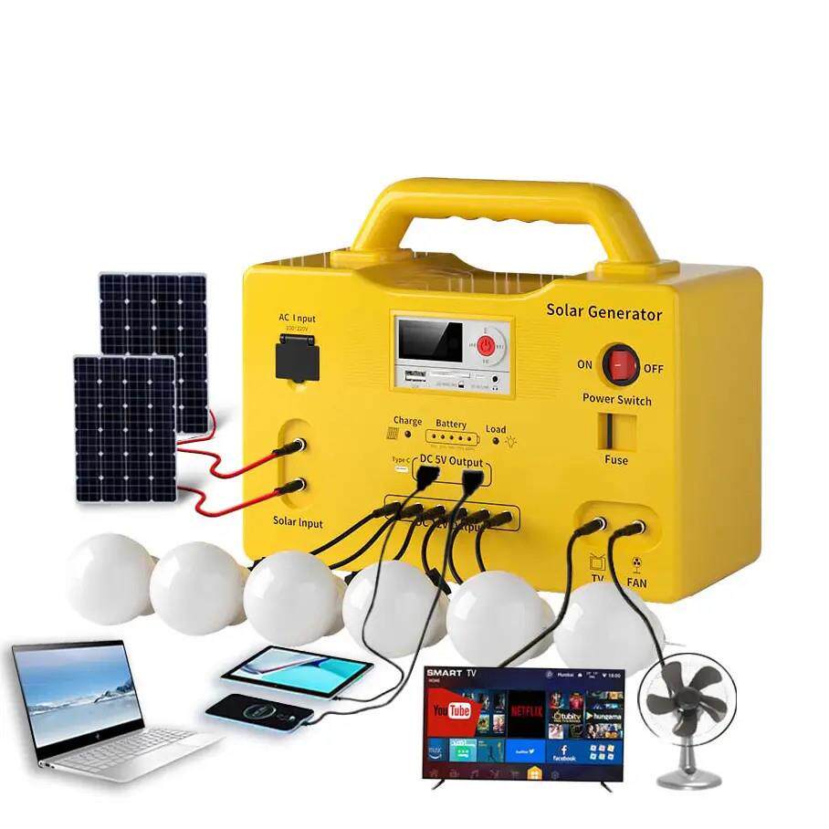 工厂10w20w30w非洲太阳能发电系统小型太阳能发电系统