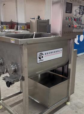 鱼皮颗粒双绞龙拌馅机金枪鱼下脚料搅拌设备按需拌料机