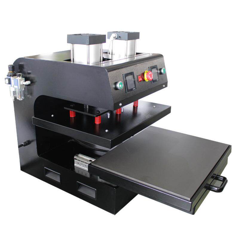 热压机50*70cm上下板发热rosin press 气动双面压烫烫画机热转印