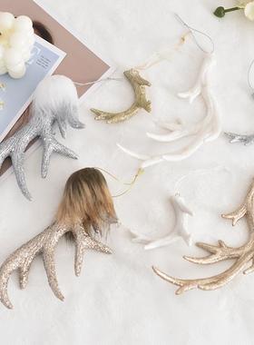 peacetime圣诞节装饰挂件装扮配件配饰鹿角