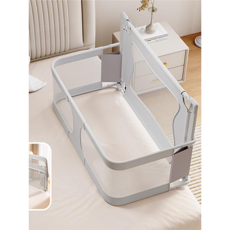 床上床中床围栏可折叠新生婴儿围栏宝宝出门便携防护栏可移动防压