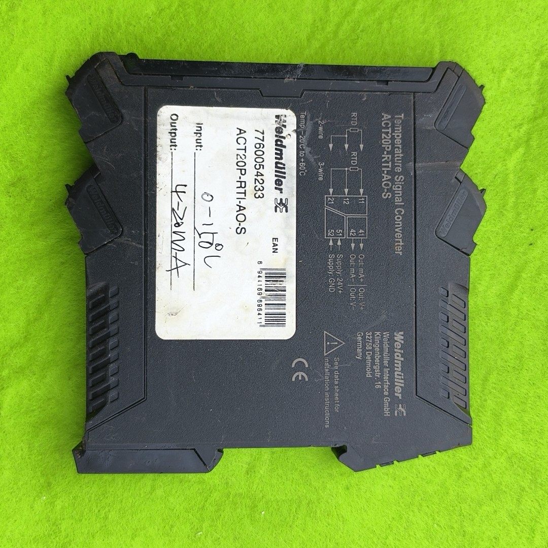 一进一出热电阻温度变送隔离器 7760054233 ACT2