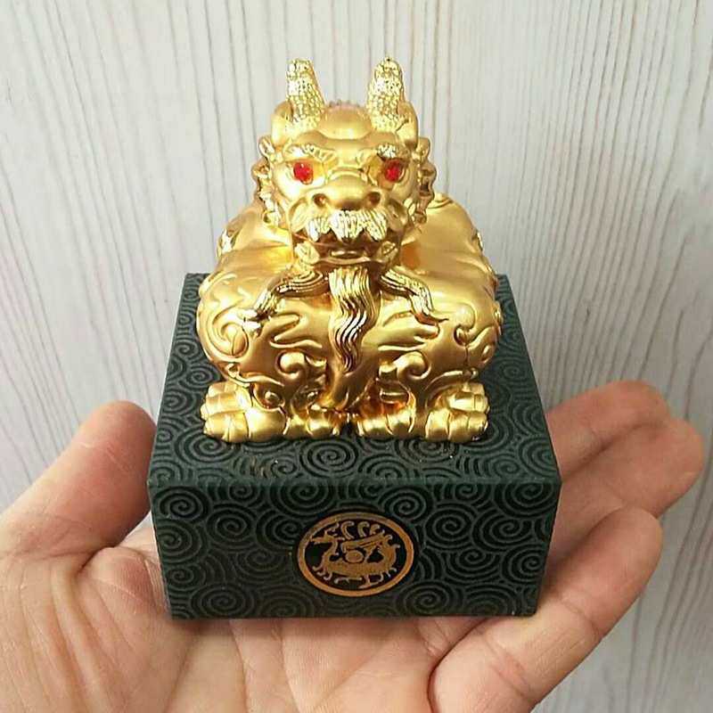 批发 和田玉商务会销礼品 和田青玉 龙头印章摆件 玉玺摆饰