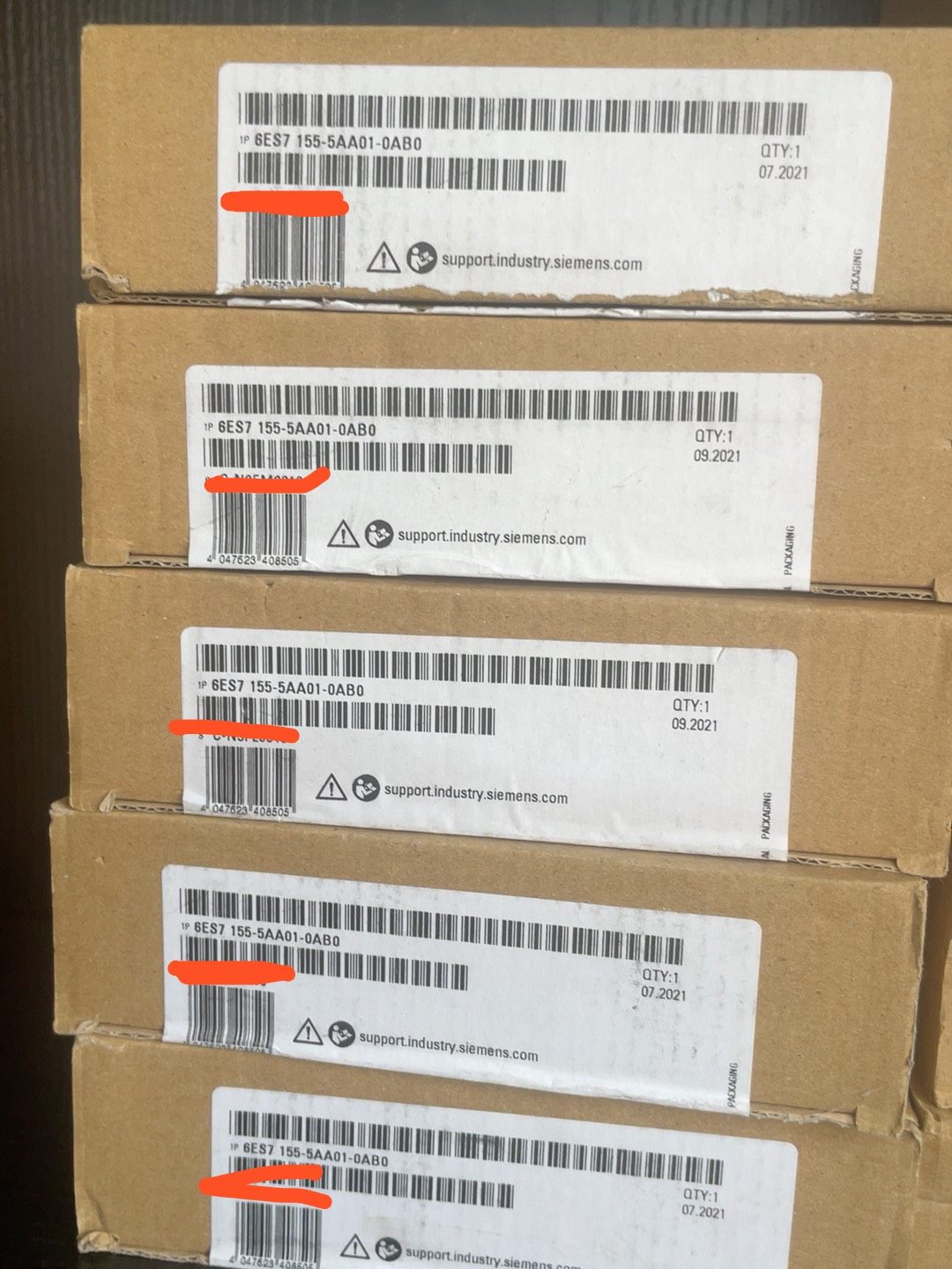 6ES7155-5AA01-0AB0全新原装正品，有一个开封