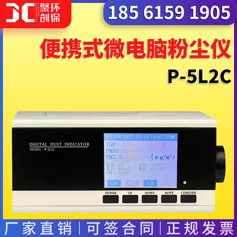 粉尘仪可吸入颗粒物PM10浓度快速测定P-5L2C便携式微电脑粉尘仪