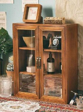 Household Retro Handmade Closet Organizer Lockers with 2