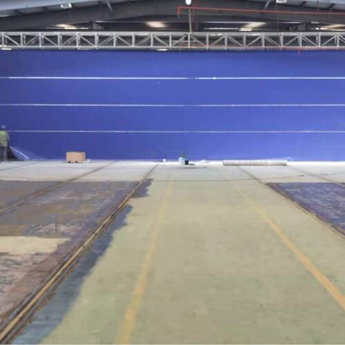 柔性大门SDM抗风船厂遥控开启抗风门耐用电动门厂房门卷闸门防风