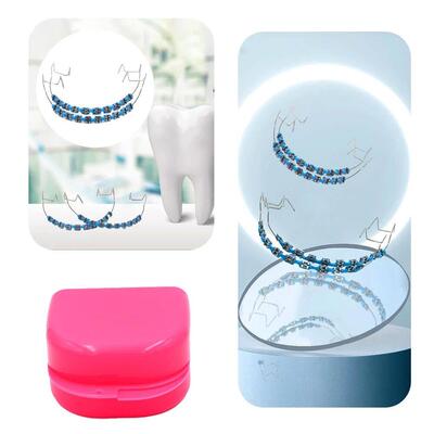 2 Pcs Trendy Braces Jewelry Set | Colorful Dental Braces Spa
