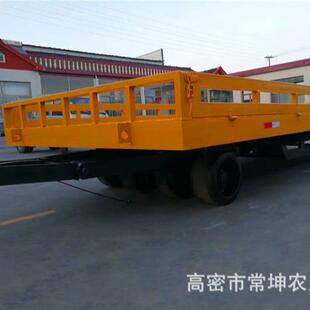 厂家供应100吨重型平板拖车非标制定悬浮式车桥重型平板拖车
