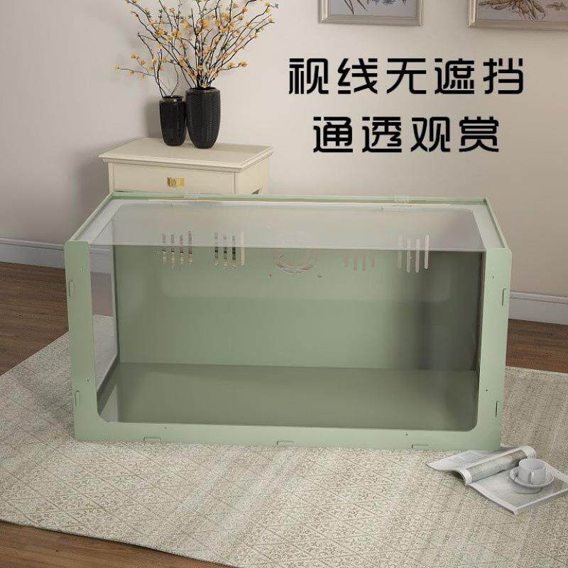 仓鼠笼 亚克力笼摩觉金丝熊子景观透气芦丁鸡饲养箱大号观赏箱